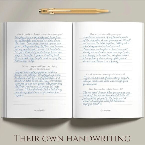 🔸️⏭️NIB Hardcover Linen Dad's Story Keepsake Journal - Picture 5 of 15